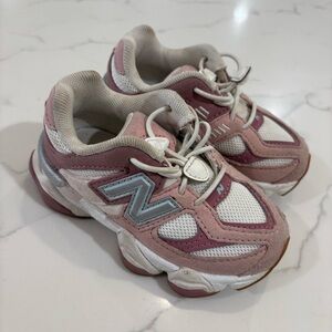 New Balance 9060 Pink Baby Girls Size 7 Shoes Sneakers